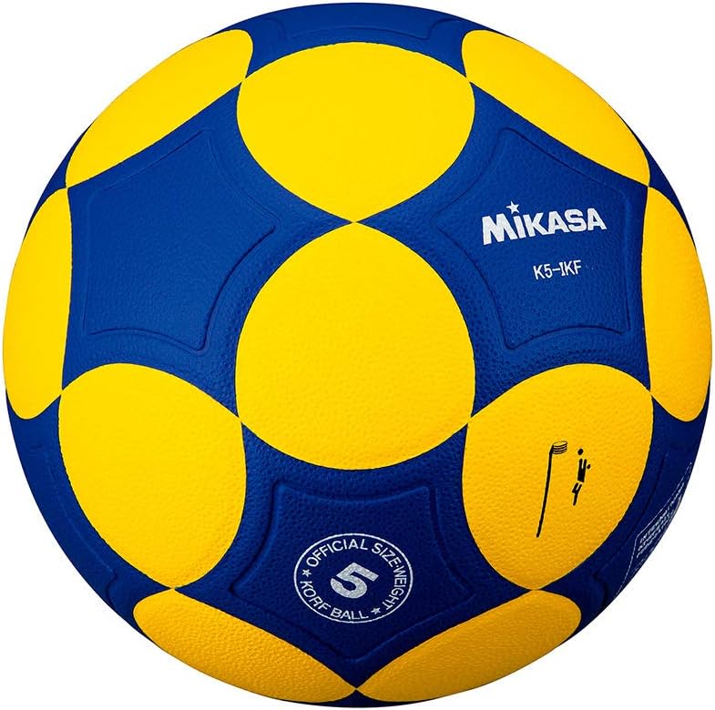 MIKASA Korfball K5-IKF - Pelota de Baloncesto, Color Amarillo/Azul ...