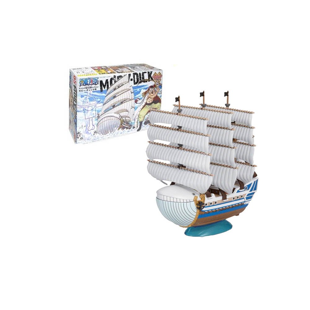 Top Home Japanese Anime One Piece Plastic Model Kit Hobby Grand Ship Collection Moby Dick White Beard Ship "One Piece" Model Kit 4.7 Inch L