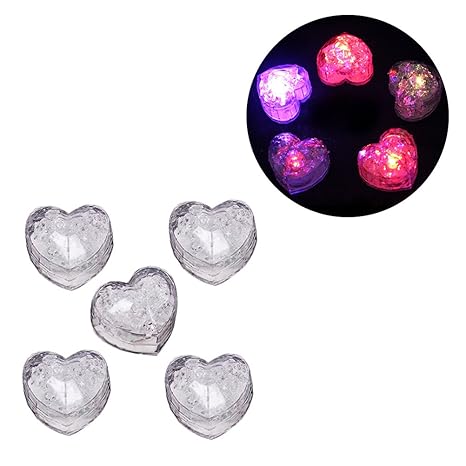LEDMOMO Multi-Color Liquid Sensor Eiswürfel, Blinklicht LED Glühen Beleuchtung für Trinken Wein Hochzeit Party Bar Dekoration