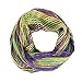 Mardi Gras Lulex Metallic Tassel Long Bufanda Scarf (Purple) - By Feria Mode
