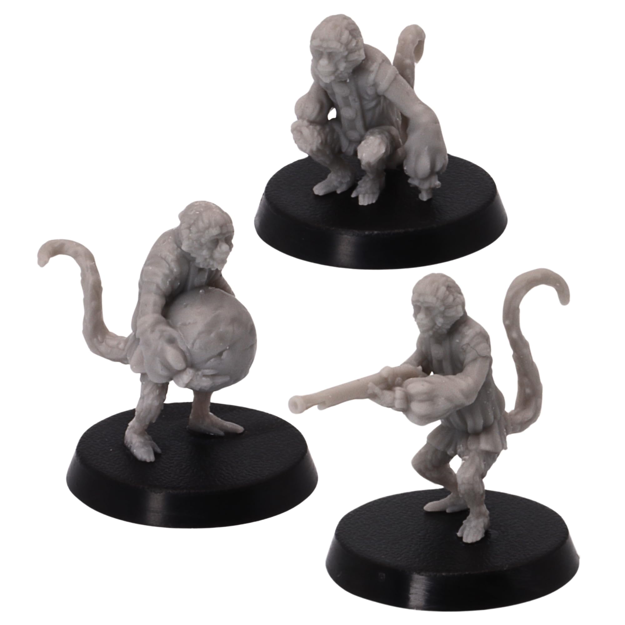 Pirate Monkeys Miniature Figure for 28mm Dungeons and Dragons Miniature Gaming, Tabletop Games Creature Beast Fantasy TTRPG Role Playing Games