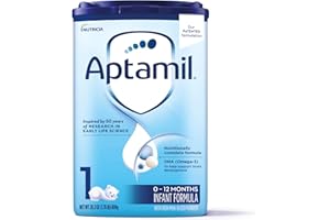 Aptamil Stage 1 Baby Formula, Milk Based Powder Infant Formula with DHA, Omega 3 & Prebiotics, 1.76 Pound (Pack of 1)
