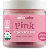 Nutricost Pink Plant Based Food Coloring From Organic Beet Root Powder | 60 Servings, Nutricolor Color Alternative For Food &amp; Beverages