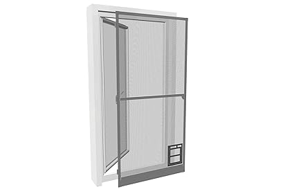 pro insect Insektenschutz-Tür PRO mit Katzenklappe 100x210cm, anthrazit