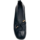 VJFTQMN Women Ballet Flats Square Toe Slip On Bow Ballerina Shoes Comfortable Cute Lace Up Casual Mary Jane Flat Shoes