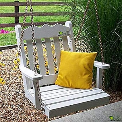 AD PLANET Wooden Modern Swing Chair, Swing jhula (White)