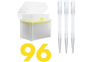 Kashi Scientific 1000 uL Universal Racked Laboratory Pipette Tips, Sterile Dnase/Rnase Free, Pyrogen Safe [1000ul, Non-Filtered, 96 Tips]