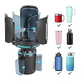 Cup Holder Expander for Car with Adjustable Holder