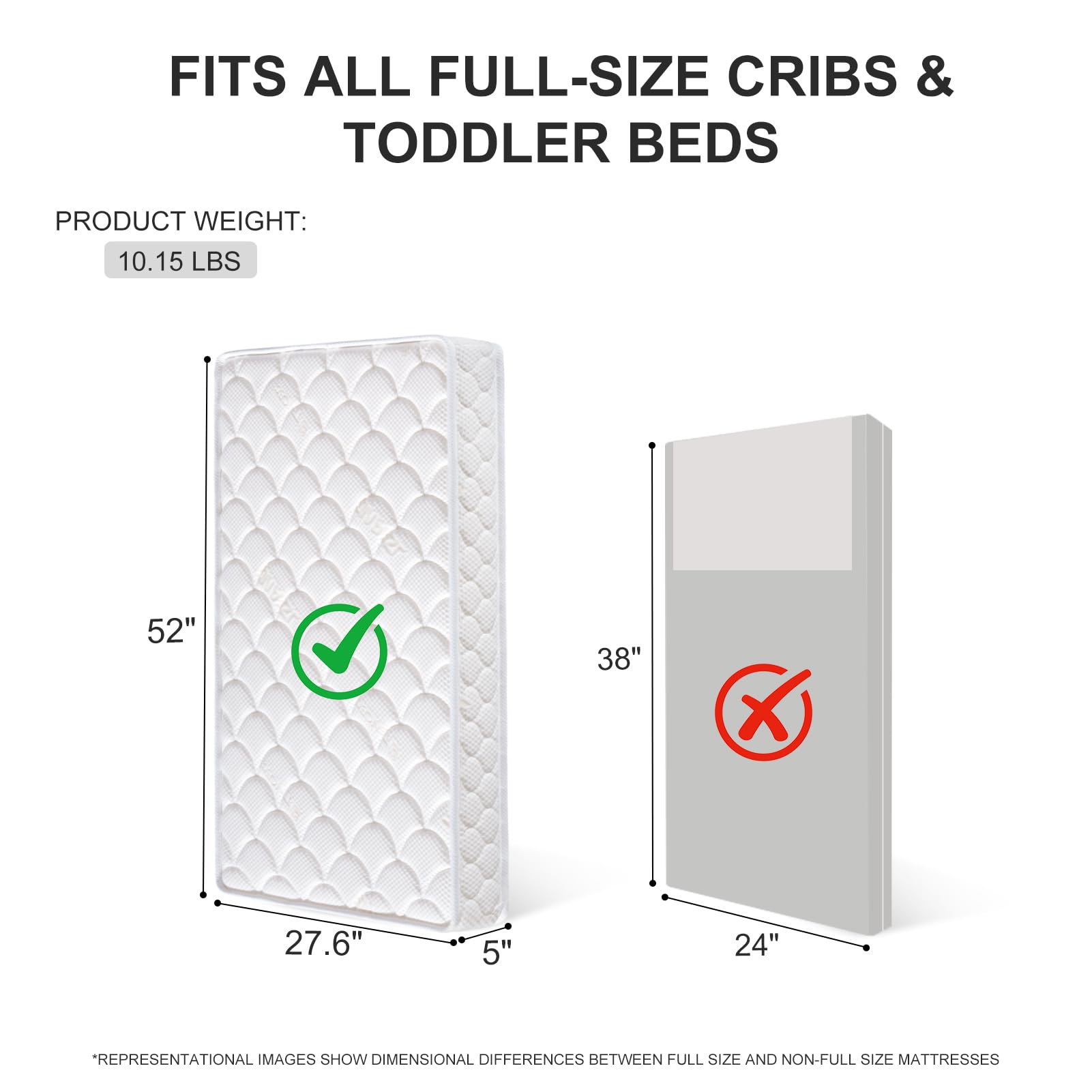 Dual-Sided Crib Mattress & Toddler Mattress – 52