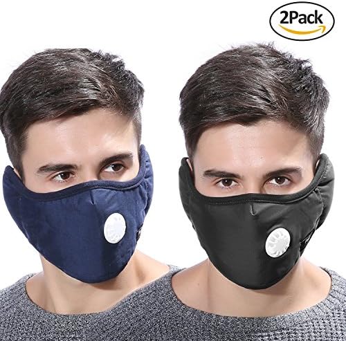 winter face mask &amp; ear warmers,cold weather ear muffs ,weather face mask for men &amp; women , 2 Packs