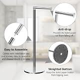 Topsky Free Standing Toilet Roll Holder Stainless Steel 4-5 Jumbo Rolls Silver view 3