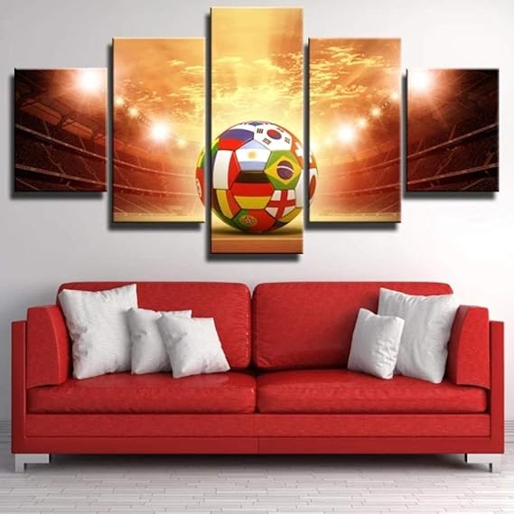 5 imágenes Arte de la pared Sala de estar Decoración del hogar Póster