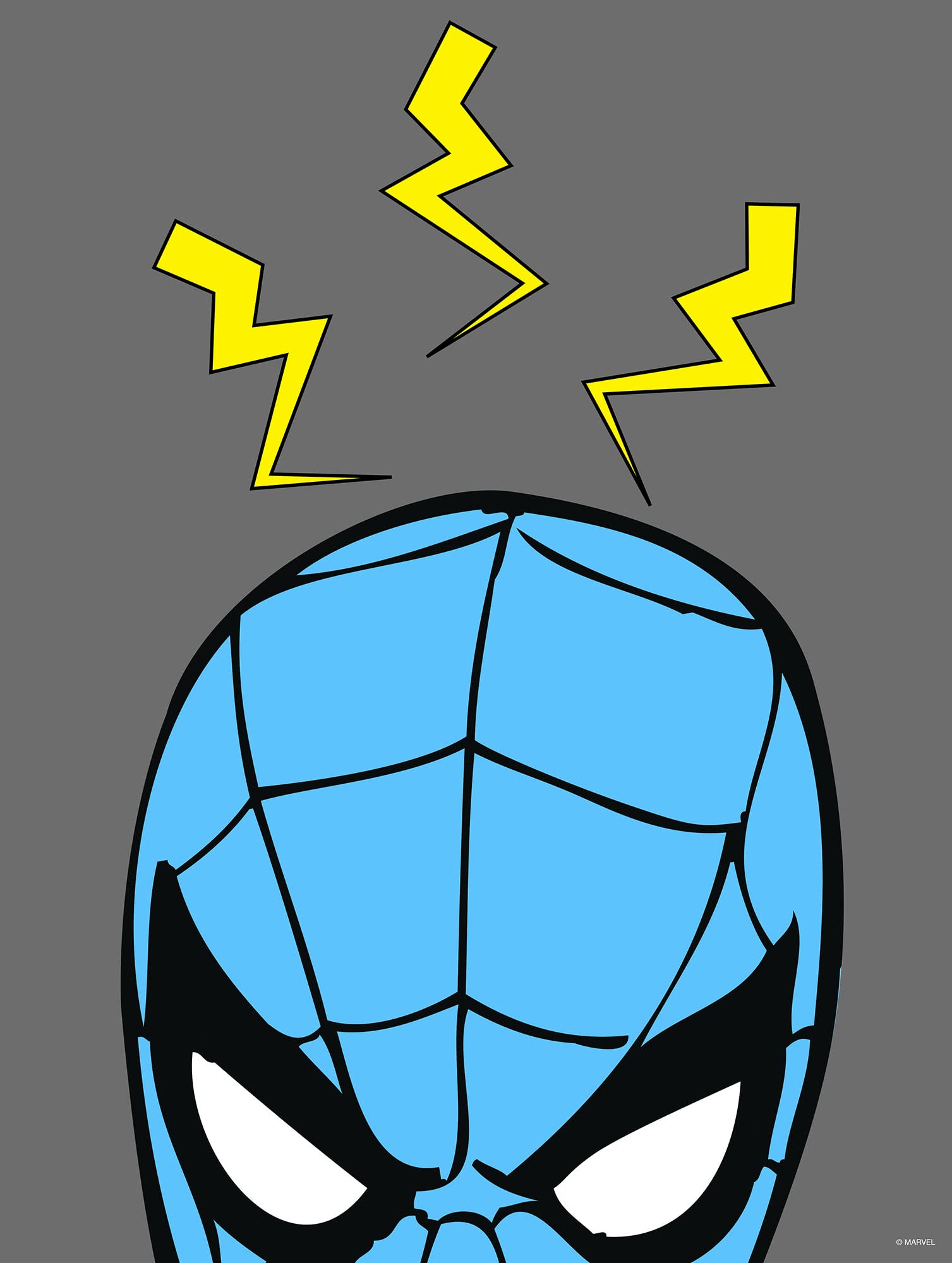 Komar Wall Picture - Marvel PowerUp Spider-Man Sense - Size: 30 x 40 cm - Marvel Children's Room Wall Design