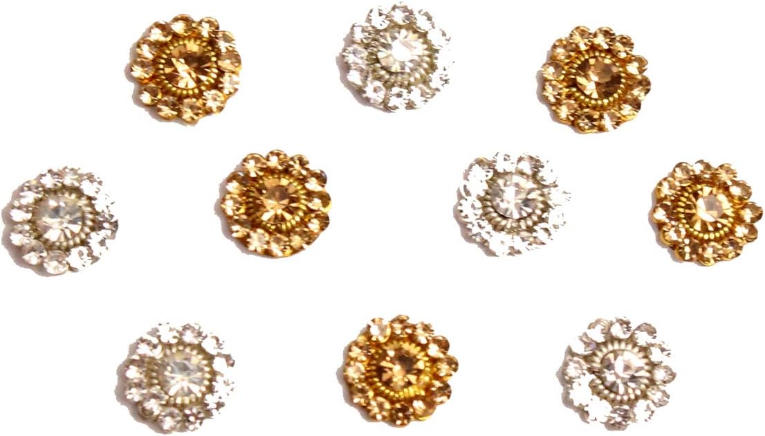 Bindis Silver Gold Round Bridal Wedding Indian Bollywood Bindi Face Jewels