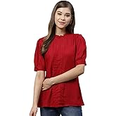 Yash Gallery Women's Rayon Dobby Designer Top for Summer