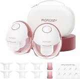 Momcozy M6 Wearable Double Electric Breast Pump Red