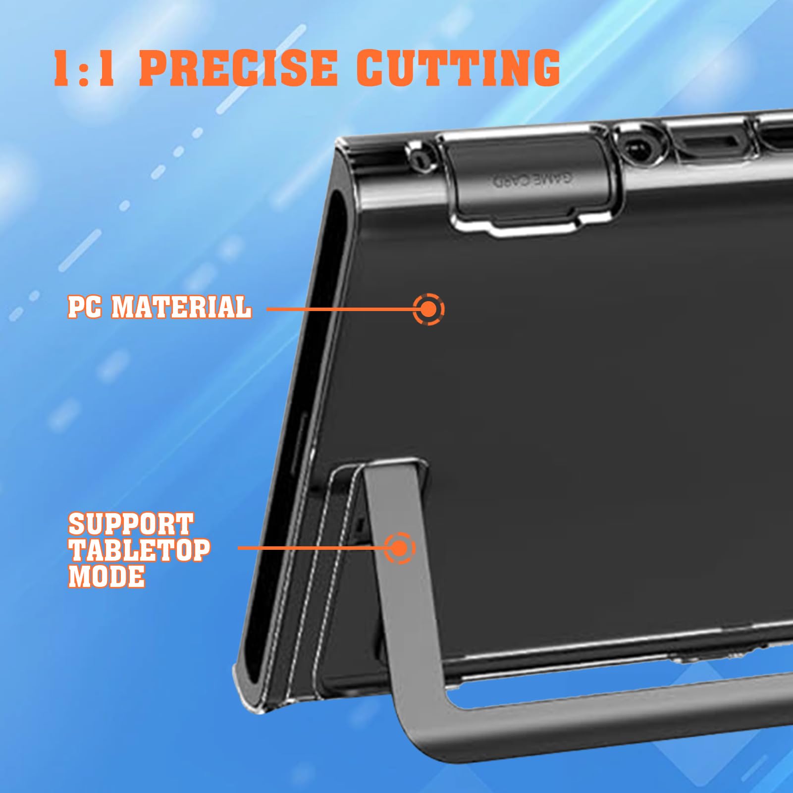 Tasche für Nintendo Switch 2 (2025) - Harte Tragetasche mit 24 Spielkarten-Fächern & Bracket, Zubehör Beinhaltet Reisetasche für Nintendo Switch 2,Displayschutz,Transparente Schutzhülle,Daumengriff 9