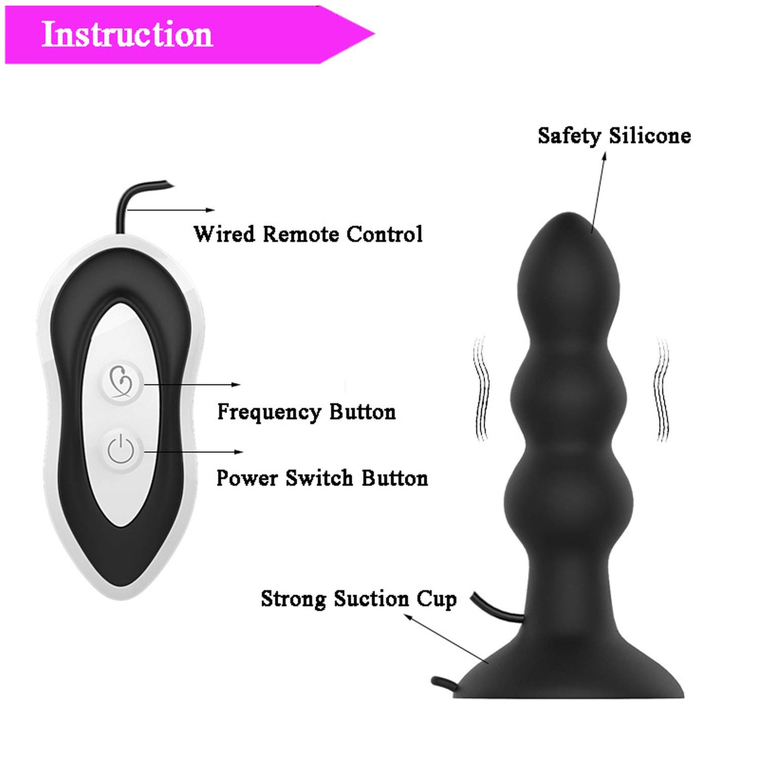 Amazon Com Sex Toys Vibrate Silicone Butt Plug Anal Vibrator Sex