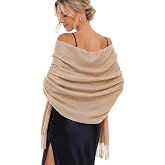 RIIQIICHY Winter Scarfs for Women Pashmina Shawls Wraps for Evening Dresses Large Warm Soft Scarves