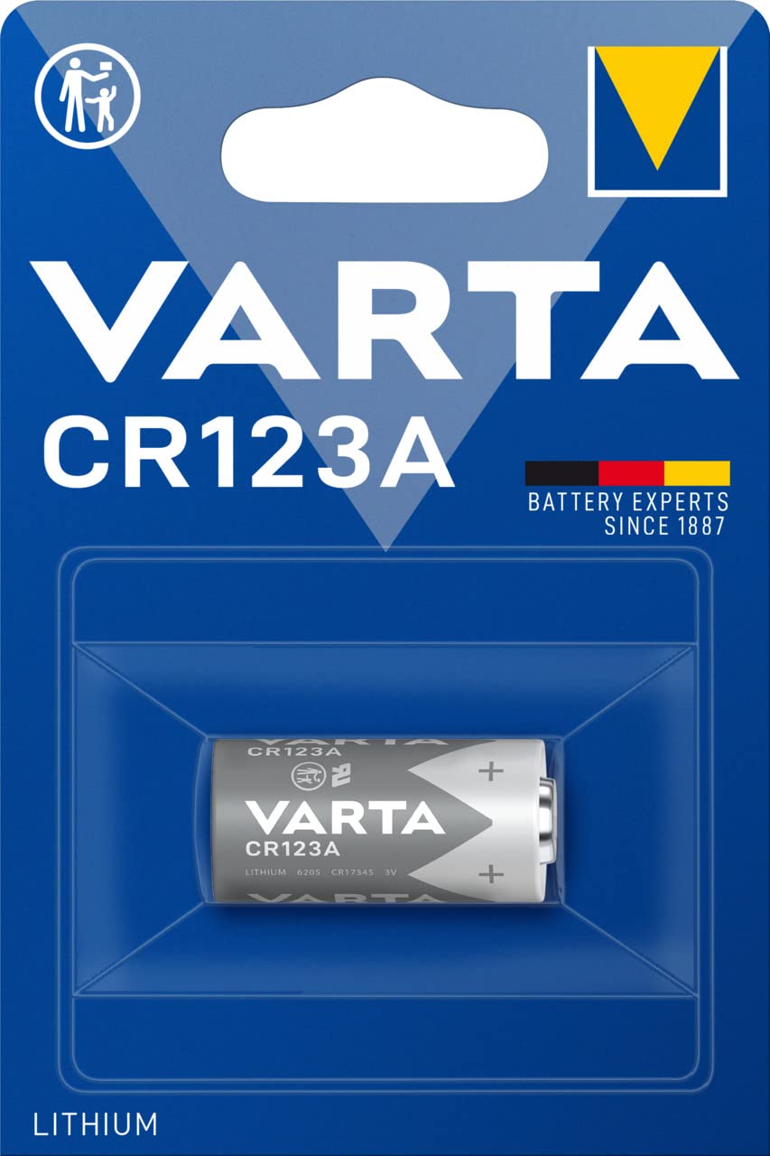 Varta Professional CR 123 A Lithium for Photographic, Digital, MP3, 1 Piece
