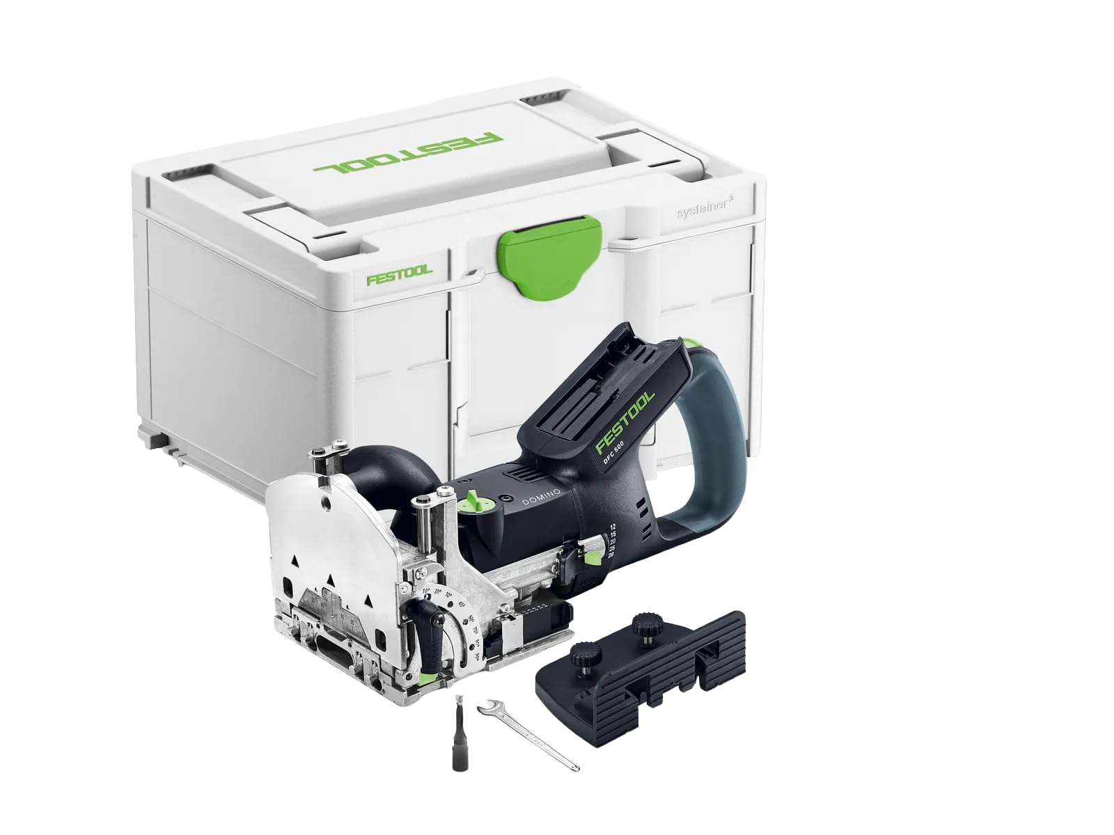 Festool 578121 DFC 500 E-Basic Carpintero DOMINO inalámbrico | Sistema de unión de espigas sueltas de precisión con movimiento de corte pendular, mango en D ergonómico y libertad inalámbrica