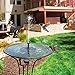 ADDTOP Solar Fountain Pump for Bird Bath, 1.4W Free Standing Solar Powered Water Pump for Birdbath,Garden Pond Outdoor