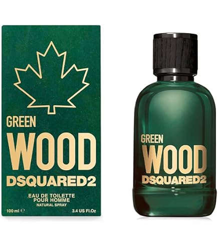 Amazon.com : Dsquared2 Green Wood Men 3.4oz EDT Spray, 5.0oz Bath