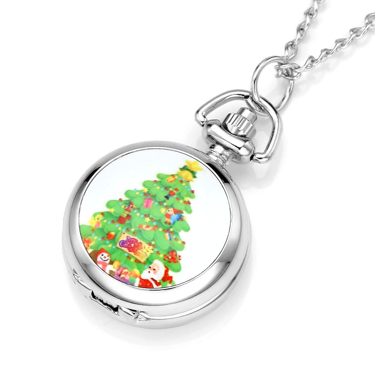 JSDDE Montres de Poche Montre Goussets Montre Simple Montre Vintage Cadeau pour la Fête de Noël