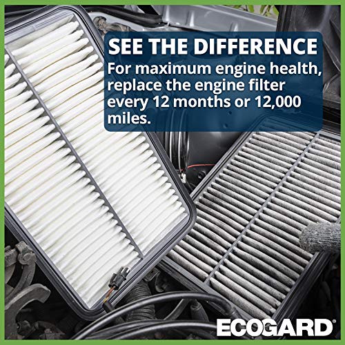 ECOGARD XA11608 Premium Engine Air Filter Fits Nissan Kicks 1.6L 2018