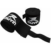 Bandagem Elástica Muvin 3 Metros Com Fechamento em Fecho de Contato e Alça Para Polegar - Atadura de Proteção Para Mãos e Pun