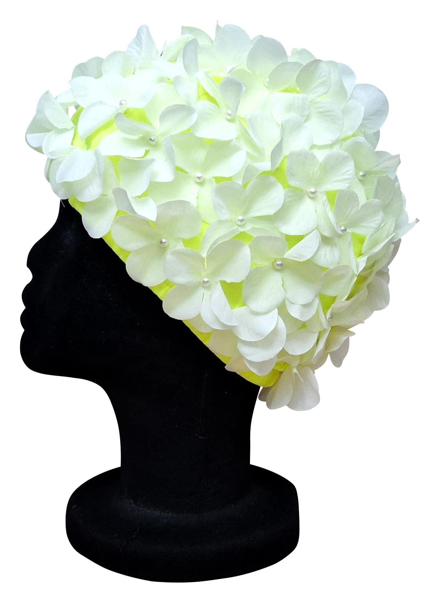 Blue Reef Leo Floral Ladies Classic Retro 3D Flower Petal Plain One Colour Pretty Stylish Vintage Swimming Hat Swim Cap One Size Adults (Pale Green)