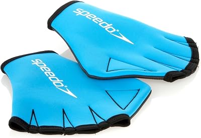Speedo Unisex Aqua Gloves Webbed Swimming Gloves Blue Size S