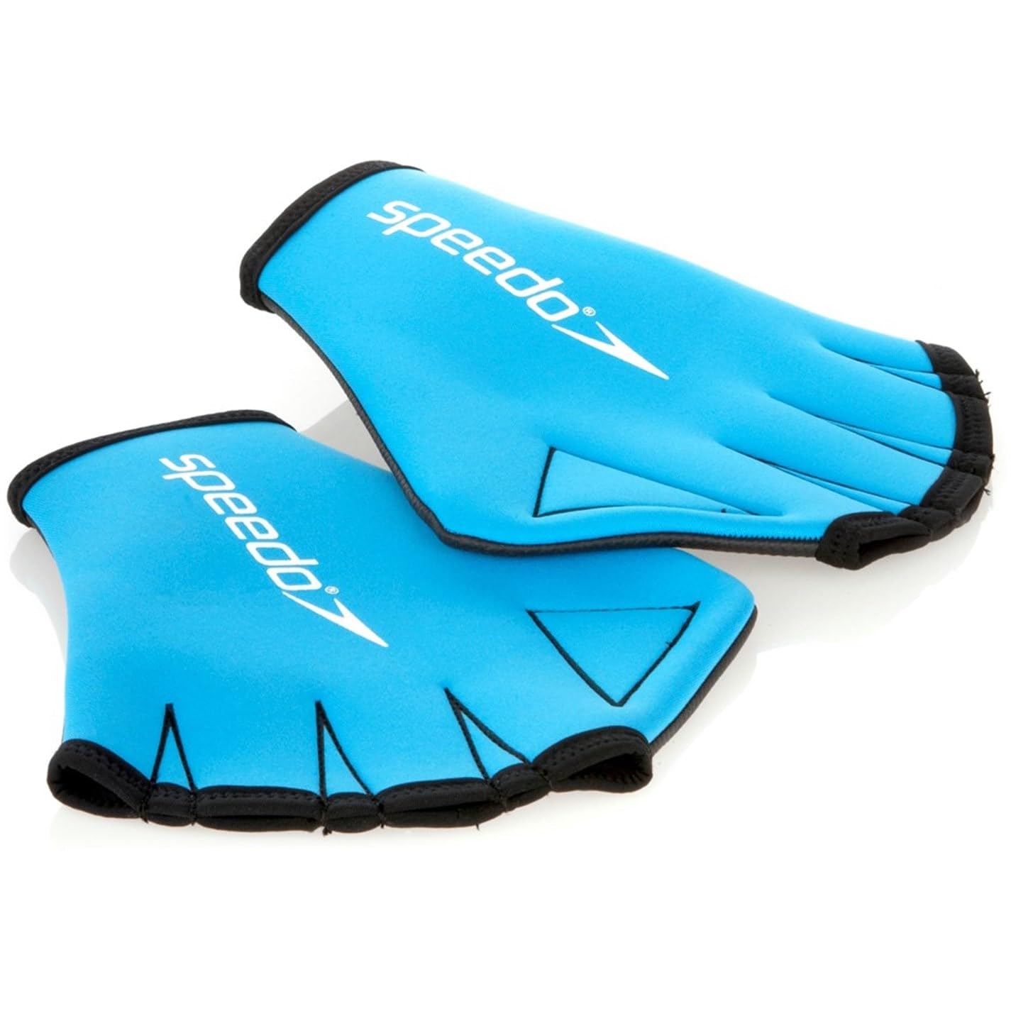 Speedo Unisex-Adult Aqua Gloves Webbed Swimming Gloves | Resistance Training Training Aids, Blue, S