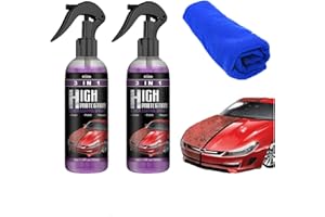 BIAOYUN 2 Pack 3 in 1 High Protection Quick Coating Spray,High Protection Quick Car Coating Spray,Car Coating Cleaning Spray,Quick Coat Car Wax Polish Spray for Cars (100 ML)