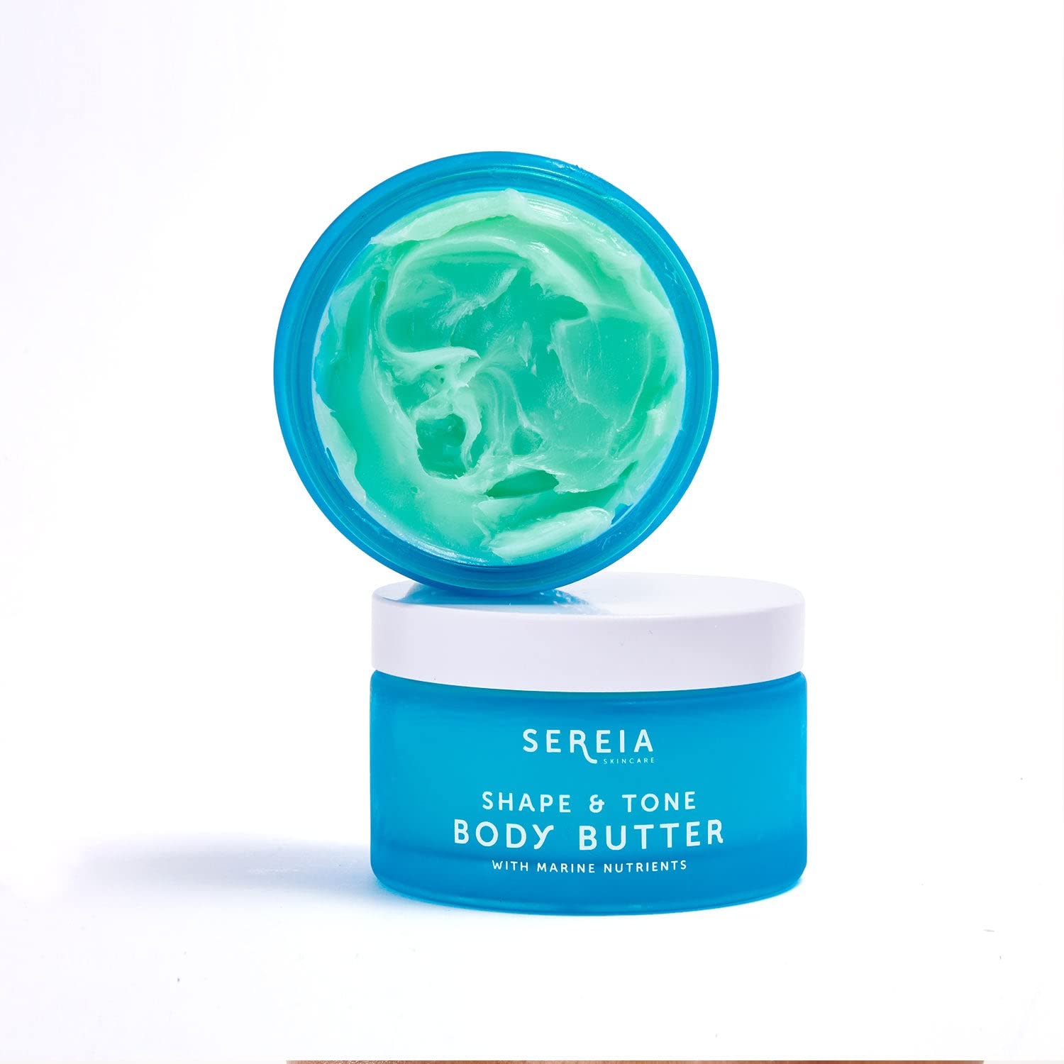 Sereia Skincare Toning Body Butter with Seaweed, Guarana Seed Extracts - Collagen & Shea Butter - Intense Moisturization for Soft & Smooth Skin - Natural & Organic - 200ml
