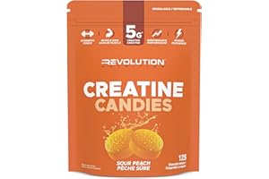 Revolution Nutrition, Creatine Candies, Zero Sugar, Zero Carb, Gluten Free, Lean Muscle Growth For Men & Women, 1000mg Pure C