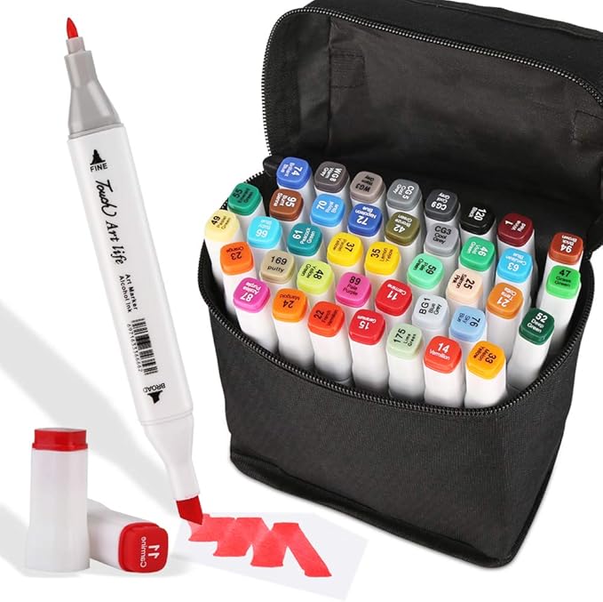 Farbige Marker Set, HOSPAOP Graffiti Pens, Marker Stift Set