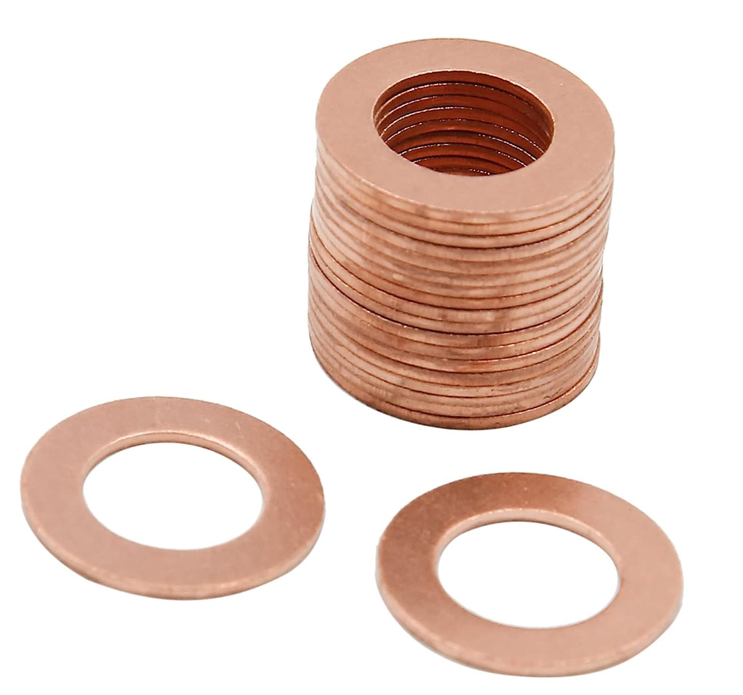50pcs Copper Crush Metric Washers Flat Sealing Washer 12 x 20 x 1mm,Sealing Gasket