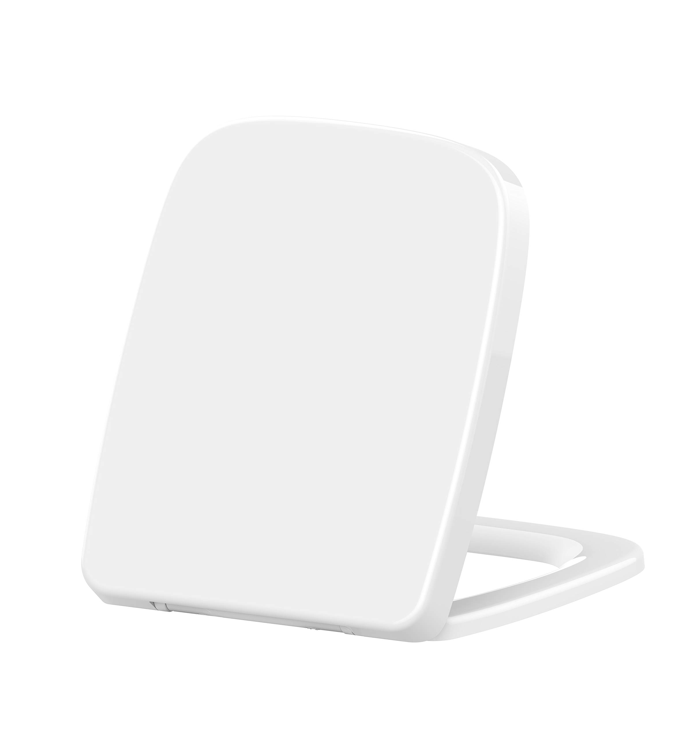 Grünblatt Premium Toilet Seat 515215 Q-Form Duroplast Toilet Seat Soft Close Toilet Seat Removable for Cleaning Suitable for Keramag Renova No. 1 Plan Square