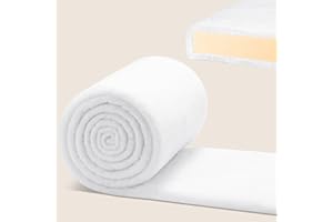Paroll 1 Inch Thick Upholstery Batting for Cushions Foam Polyester Batting Roll 260 g/sqm Couch Cushion Wrap, 36 Inches Wide 