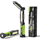 JINLITE Rechargeable Magnetic Work Light: 2500LM Work Light for Mechanics | N52 Magnets &amp; Hook, 270&deg; Foldable Design, 4500mAh Battery, Under Hood Work Light, Mechanic Light for Car Repair