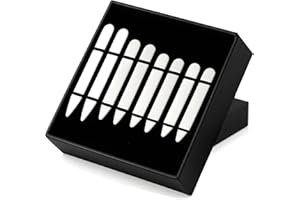 AOLVO Stainless Steel Collar Stiffeners(No Magnets included), Metal Shirt Collar Stays, Valued Pack in a Gift Box