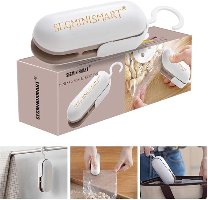 Mini Bag Sealer, Bag Heat Sealer, Bag Sealer, Mini Heat Sealer, 2 in 1