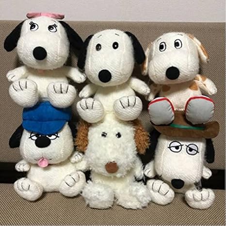 Amazon Co Jp お顔厳選 スヌーピーミュージアム 限定 きょうだいぬいぐるみ 全6種セット 新品 ホビー 通販