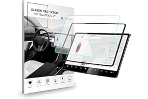 Carwiner Matte Screen Protector Compatible with 2021-2023 Tesla Model 3 and 2021-2024 Tesla Model Y 15" Center Control Touch Screen Navigation Tempered Glass Accessories 9H Anti-Glare