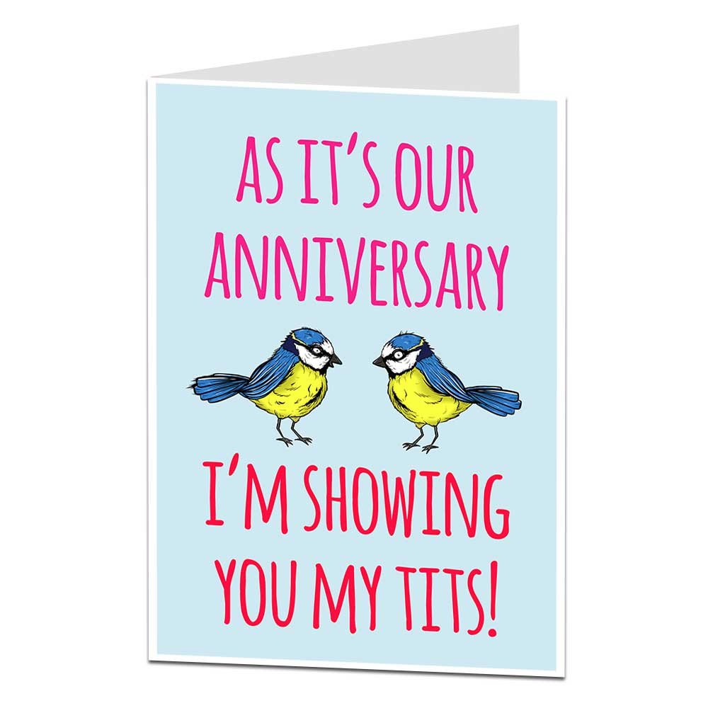 Rude Anniversary Card for Him Men Wedding Or Relationship Husband Or Boyfriend Blank Inside to Add Your Own Personal Funny Greeting