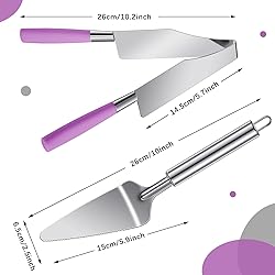 Cunhill 2 Pieces Cake Slicer Cutter Multi Function