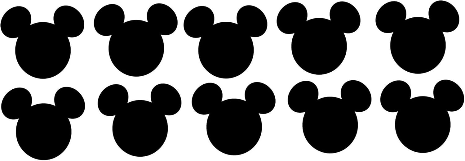 Amazon Com Disney Mickey Mouse Head Die Cuts 10piece 5 Inches Wide