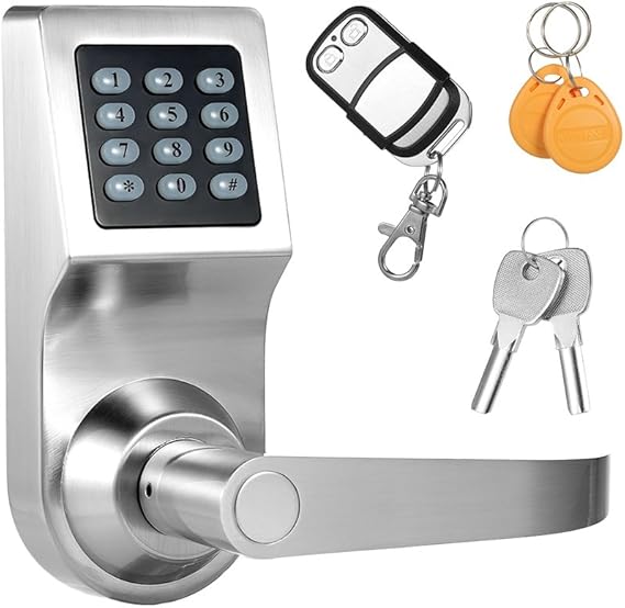 Decdeal 4in1 Electronic Keyless Keypad Door Coded Lock Unlocked by