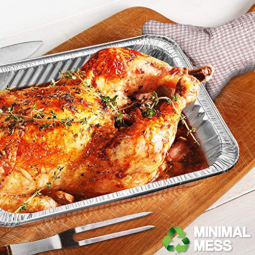 2 30+Pack+Aluminum+Half+Size+Roasting+Pans